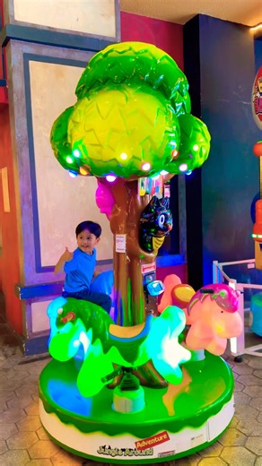 Enjoy riding the horse carousel 🐴 #carousel #cute