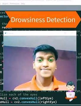 Drowsiness Detection by OpenCV | Demo