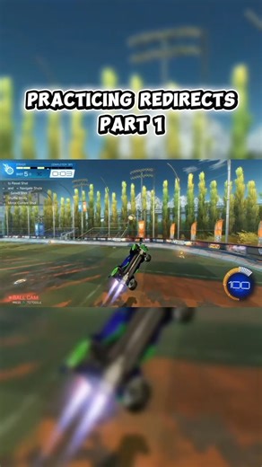 Practicing redirects part 1 #rocketleague #shorts #gaming #clips