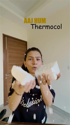 Mixed Thermocol And Slime😍🤩