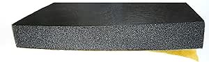 Elfin 39'' x 78.8'' x 1'' Thick Self-Adhesive Fireproof High Performance Sound Insulation and Heat Insulation Foam