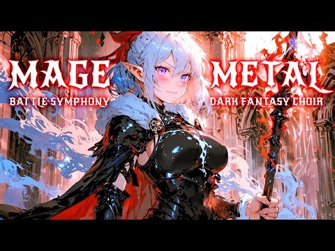 🔥Dark Fantasy Mage Metal Symphony ⚔️ 2 Hour Spell Battle Choir Chants Music for Work & Study Session