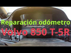 How to repair the odometer of the Volvo 850