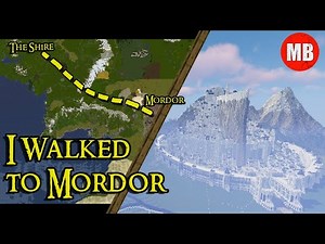 I WALKED TO MORDOR! | Minecraft Middle Earth | The Fellowship's Footsteps across Middle Earth!