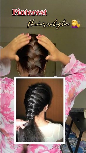 Day 6 : Pinterest Hairstyle 💇‍♀️ | French Braids | French braid for Beginner | French Hairstyle