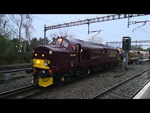 37669 & 37706 depart Swindon on the 'The Chester Christmas Explorer' railtour on 22nd November 2025