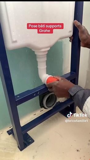 Pose bâti support Grohe installation guide