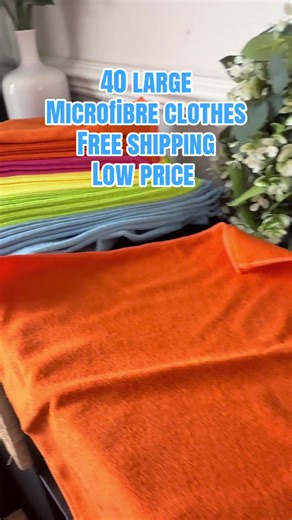 40 Large Microfibre Cloths with Free Shipping