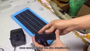 Opehuo 30W Solar Powered Heater,Solar Powered Heater for Chicken Coop,Greenhouse,and Dog House-Solar Panel Kit with Overheat Protection,Ideal for Drying Heating Pet House Warm Wind Gear