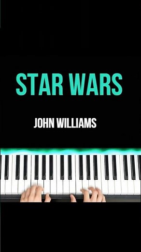 Star Wars EASY piano tutorial #starwars #johnwilliams #starwarstheme #easypiano