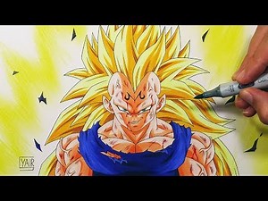 How To Draw Majin Vegeta Super Saiyan 3 - Step By Step Tutorial
