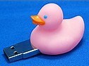 Rubber duckie keychain drives