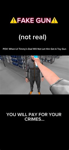 (NOT REAL) POV: Little Timmy’s Dad will not buy him a toy gun #vr #quest3 #quest3vr #bonelab #skit