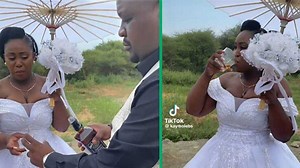 Video: Eyebrows raised as groom gives bride, bridesmaids liquor before wedding
