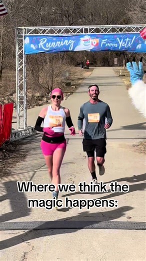 The finish line IS magical, but it isn’t where he magic happens. It’s in the 5 am workouts and the boring zone 2 runs. Its in the planing, the patience, and in the 100 times you reminded yourself to “trust the process”. Happy spring race training! #runner #ultramarathon #marathon #fitness #motherrunner
