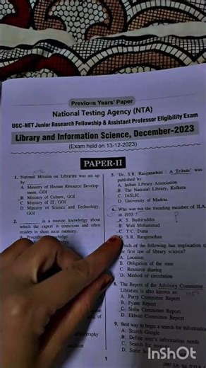 UGC NET/SET/JRF Library and Information Science PYQ Book #PYQ #NET #jrf #CDLU #IGNOU #rajsthan #HR