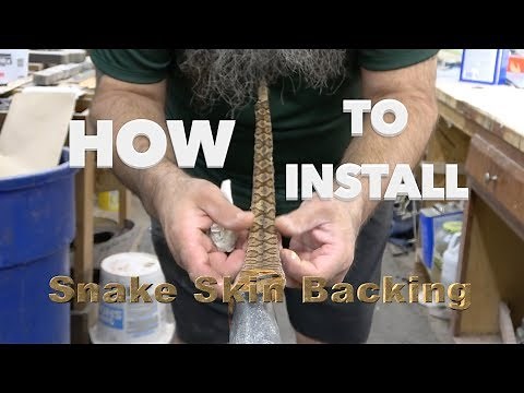 How To - Install Snake Skin Backing on bows - Big Jim's Bow Company - Snake Skin Backing A Bow