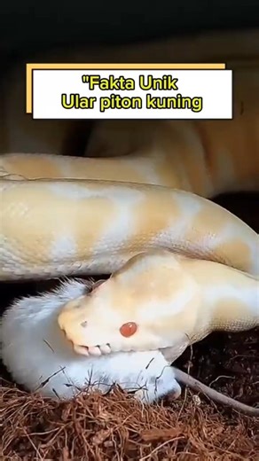 Fakta Unik Ular Piton Kuning 🐍 || Warnanya Bikin Takjub