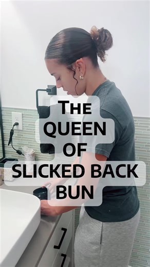 All hail the slick back bun queen!