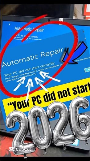 Blue Screen In windows 10 | Automatic repair Windows 10 | Your PC did not start correctly #windows