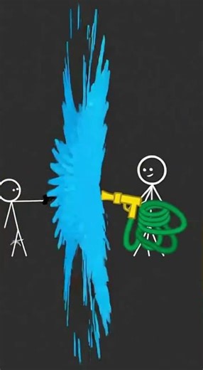 The HOSE Is WAY Too OP 😂#stickfigureart #animation #funnyshorts #hoseop #stickman