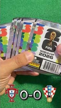 Portugal 🇵🇹 vs Croacia 🇭🇷 predicción con cromos del Mundial #cromos #mundial2026 #worldcup2026