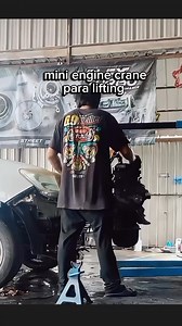 854K views · 6K reactions | DIY your mini engine crane para buhat ng makina if magpull out at magset up na! #fypシ゚viralシ #fbreels #fypシ #mechanic #mechaniclife | Boss jerome | Facebook
