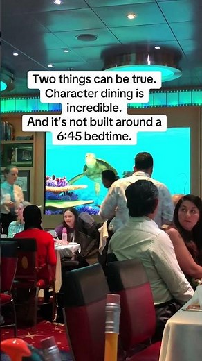 What no one tells you about Disney Cruise dining with toddlers.
