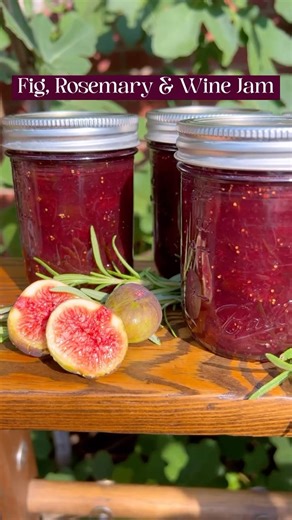 Ball Canning on Instagram: "Fig, Rosemary and Red Wine Jam a recipe from @mustloveherbs 🌿🍷✨Figs. Rosemary. Wine. Are there three things more luscious and decadent? No, but cheese is up there, too. Just imagine this Jam with baked Brie! The perfect appetizer to celebrate the coming of autumn with friends and family. Canned goodies are best enjoyed when shared and canning jams in Ball® jars always helps keep these seasonal favorites fresh, plus it’s a beautiful vessel - win, win! Want this aweso