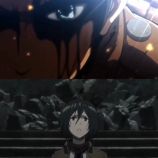Thinking about Eren dying to save Armin, then coming back to life as the Attack Titan and saving Mikasa 🚬