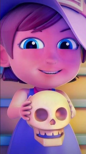Citrouille Effrayante d'Halloween Dessin Animé pour Enfants en Anglais