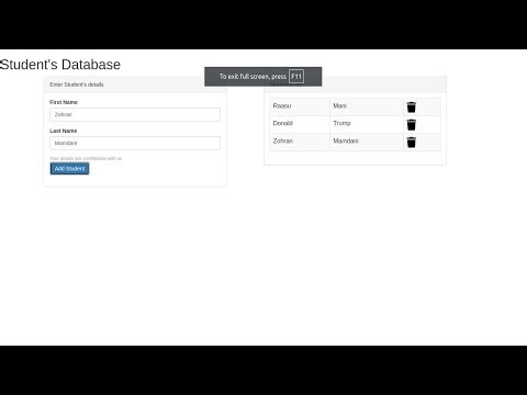 Javascript | 4 | Students Database with AngularJs 1.4 and Bootstrap 3.x