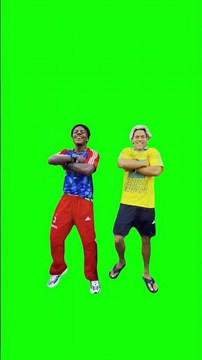 IShowSpeed and Arthur Lima Dancing to Champions Song meme - Green Screen