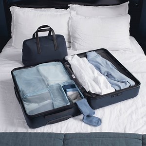Introducing thoughtful standards for the way you actually pack. Meet the pieces that work together for a more seamless trip every time. | Away