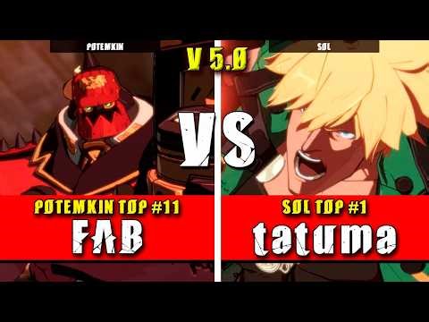 GGST | FAB (Potemkin) VS tatuma (Sol Badguy) | Guilty Gear Strive High level gameplay