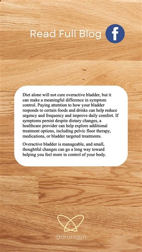 Foods and Drinks to Enjoy and Avoid for OAB👇