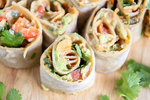 Thai Pinwheels with Peanut Sauce