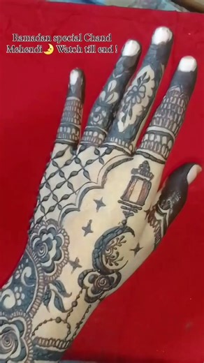 Ramadan special Chand mehndi design 😍🌛✨#shorts #viral #ramadan #mehndi