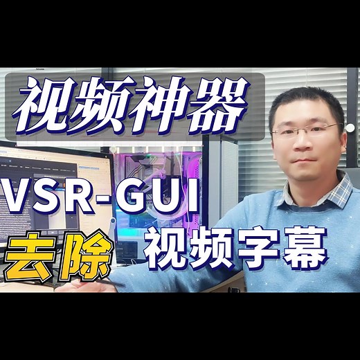 VSR-GUI的视频去字幕水印神器