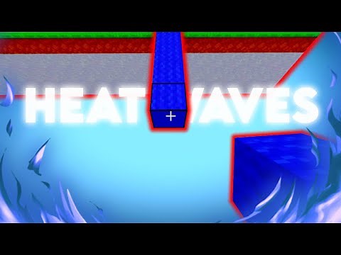 Heat Waves🌊 ( The BEST Roblox BedWars BLOCK CLUTCH Montage!)