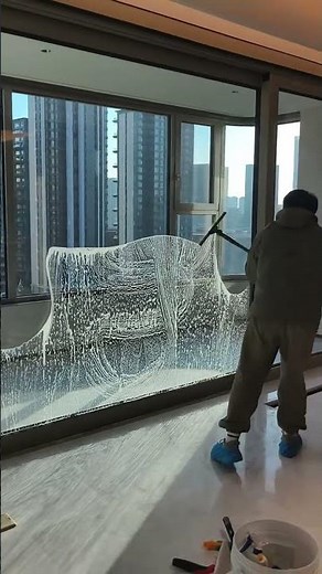 魔漫刮刀和安格忍者玻璃刮刀相互配合，彌補短板。魔漫刮刀角度靈活，套杆可以輕鬆刮高處玻璃；忍者玻璃刮刀貼合度強，手感好，適合手持刮夠的著的玻璃。總之各有優勢。 #助手 #擦玻璃 #擦玻璃準備過