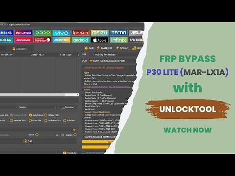 huawei p30 lite frp bypass unlock tool