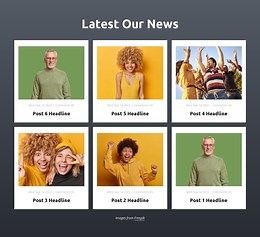 Latest our news - CSS Template by Nicepage