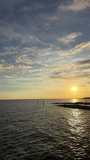 Coastal Mississippi at sunset. Come visit, y’all.