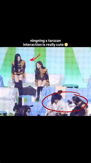 ningning x tarzzan interaction is actually really cute 😭 #aespa #alldayproject #sbsgayodaejeon
