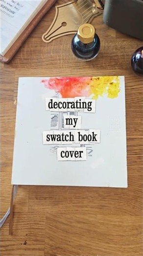finally decorating my Swatch book cover using ‪@ferriswheelpress3796‬ inks