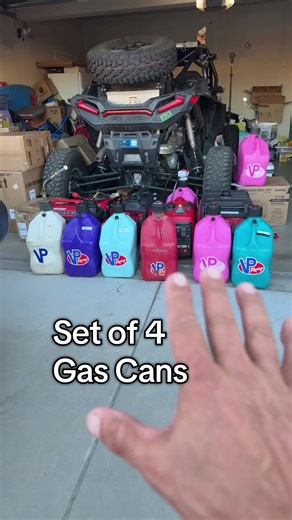You absolutely need more Gas Cans VP Racing are the best. #gascan #fuelcan #gascans #offroad #UTV
