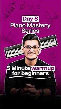 5 Minute warmup for beginners-piano tutorial