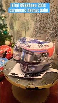 Kimi Räikkönen 2004 cardboard helmet build #artandcraft #kimiräikkönen #mclaren #art #araihelmet