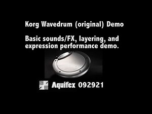 Korg Wavedrum demo - sounds/FX presets showing layering and expression